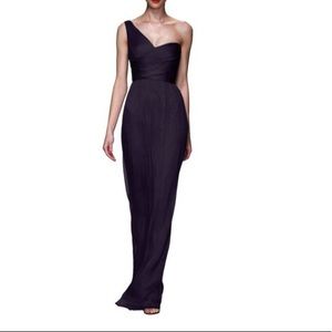 Amsale silk gown